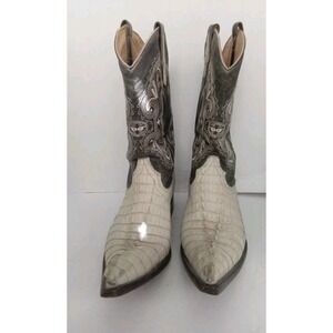 Mens Exotics Animal Mexican Pointy Toe Western Cowboy Leather Boots Size 9M